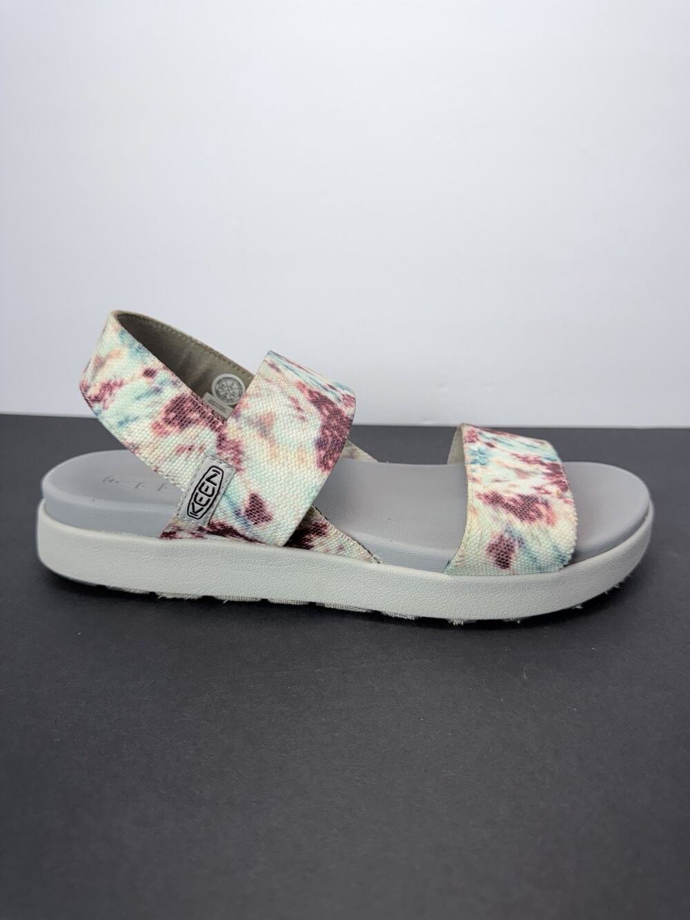 Keen Sandals Elle Strappy Tie Dye Size US 9 White Blue Purple
